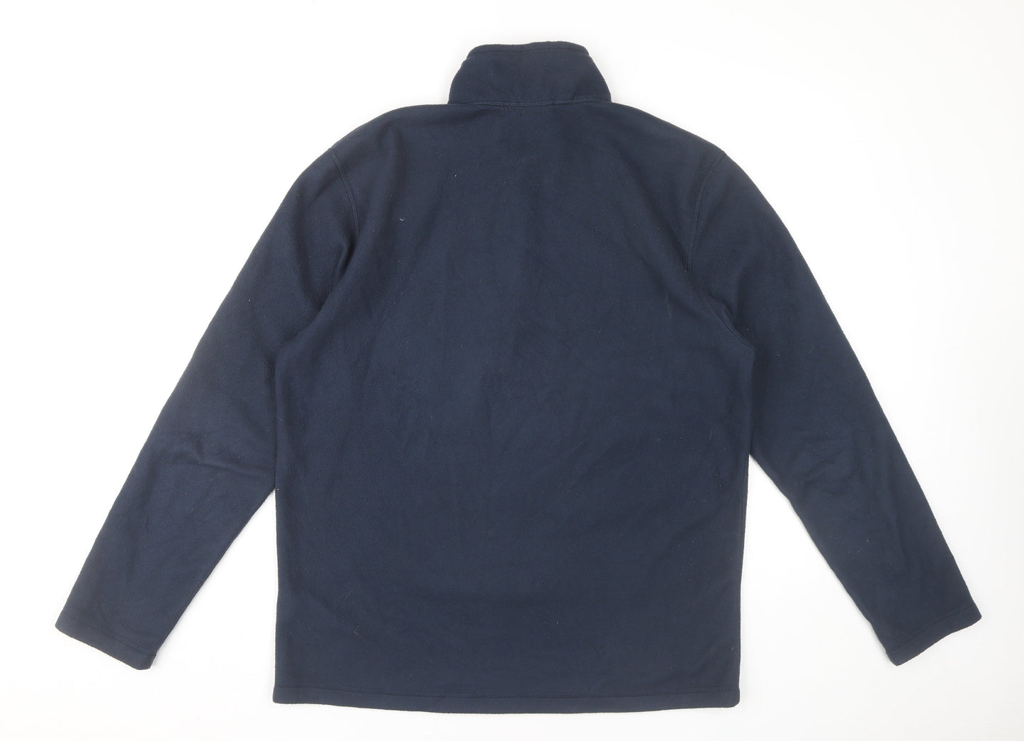 The North Face Mens Blue Fleece 1/4 Zip Pullover Sweatshirt L
