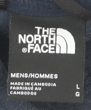 The North Face Mens Blue Fleece 1/4 Zip Pullover Sweatshirt L