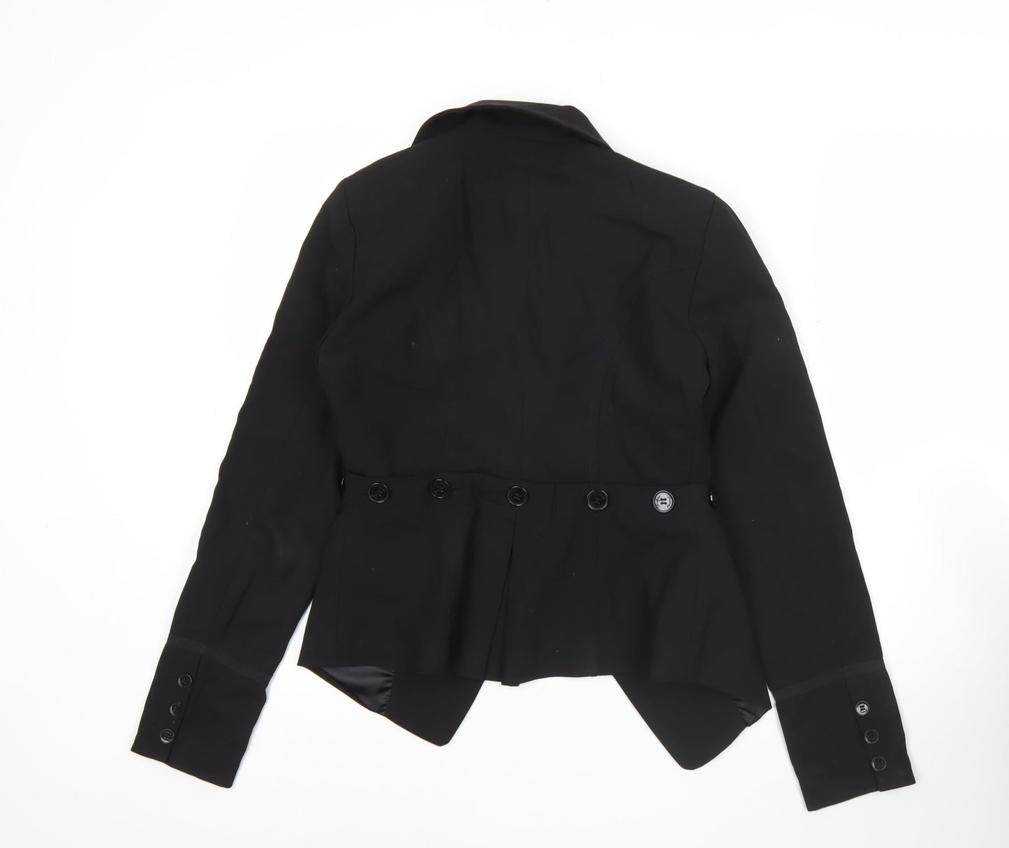 Firetrap Women’s Black Wool Blend Blazer Jacket Size S Smart Workwear
