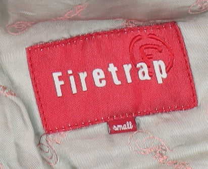 Firetrap Women’s Black Wool Blend Blazer Jacket Size S Smart Workwear