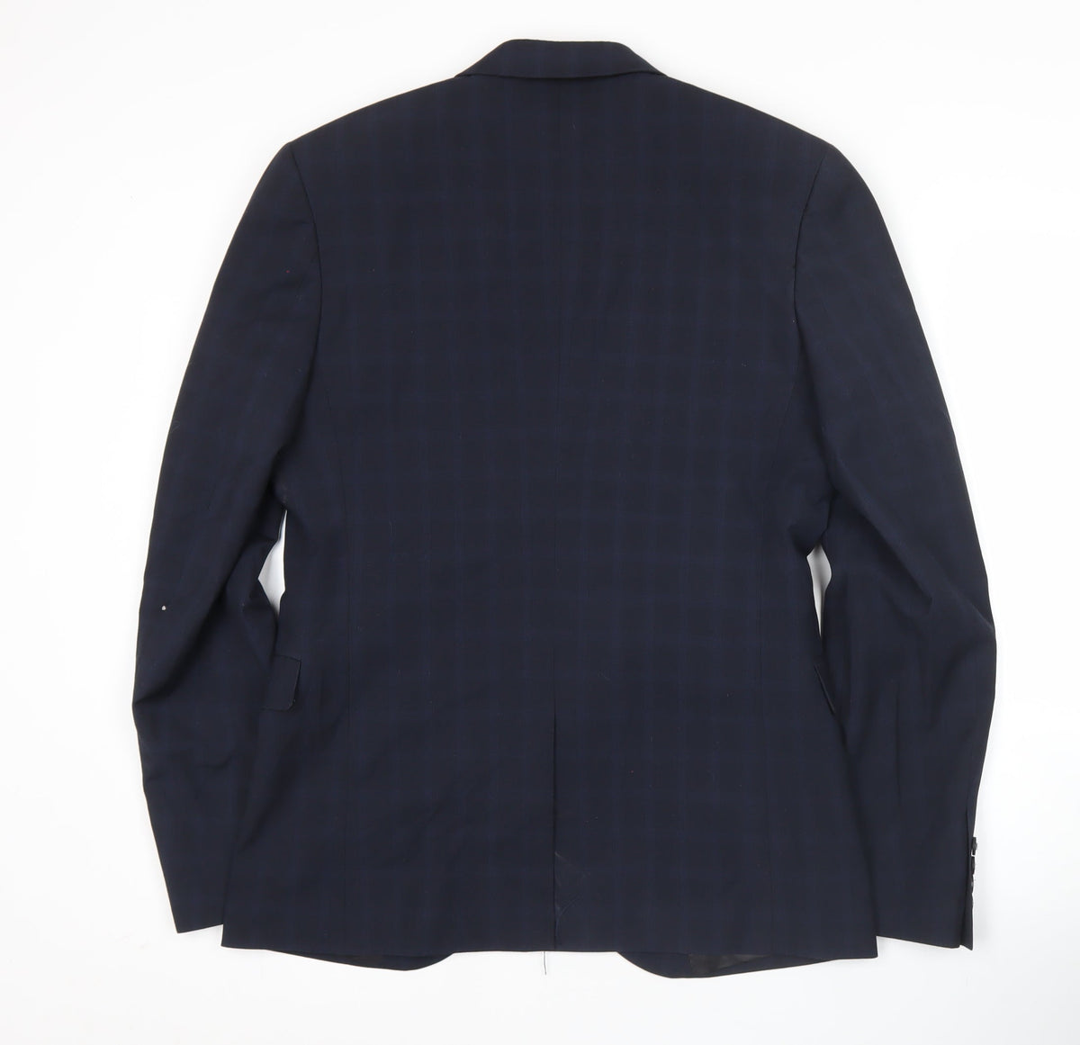 Cedarwood State Men's Blue Check Slim Fit Blazer Jacket 40R