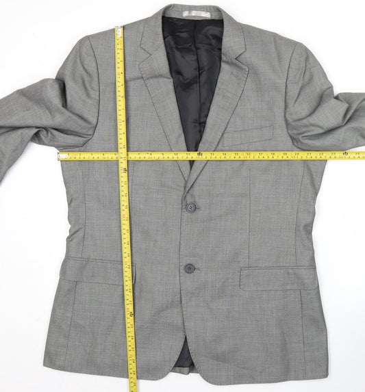 Butler and Webb Men’s Grey 42 Regular Suit Jacket Business Formal