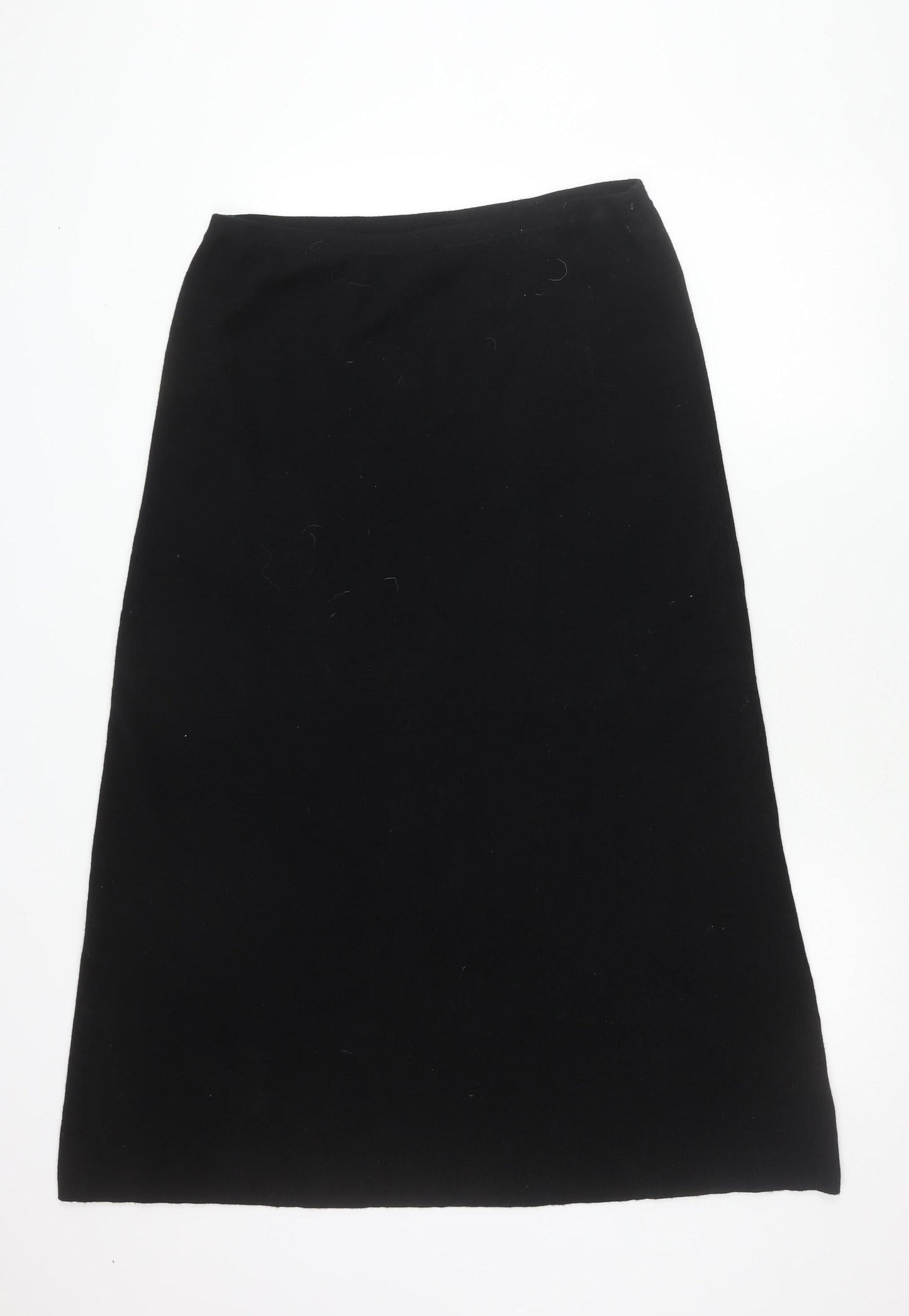 Bloomingdale's Women Black Wool Pencil Skirt XL Workwear Business