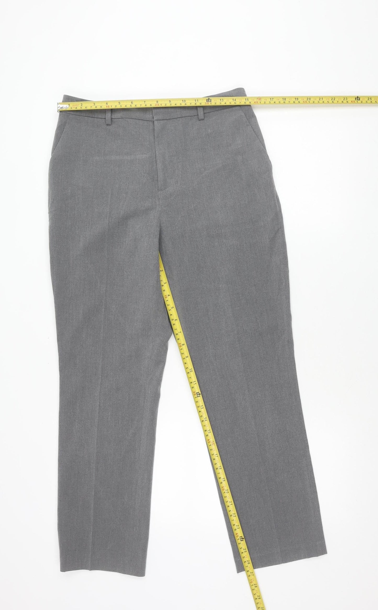 Uniqlo Men’s Grey Dress Pants Trousers M 28-29in Waist Slim Fit