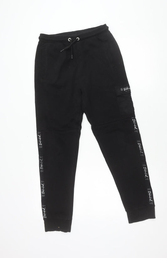 Supply & Demand Teens Black Jogger Trousers XL Cotton Blend