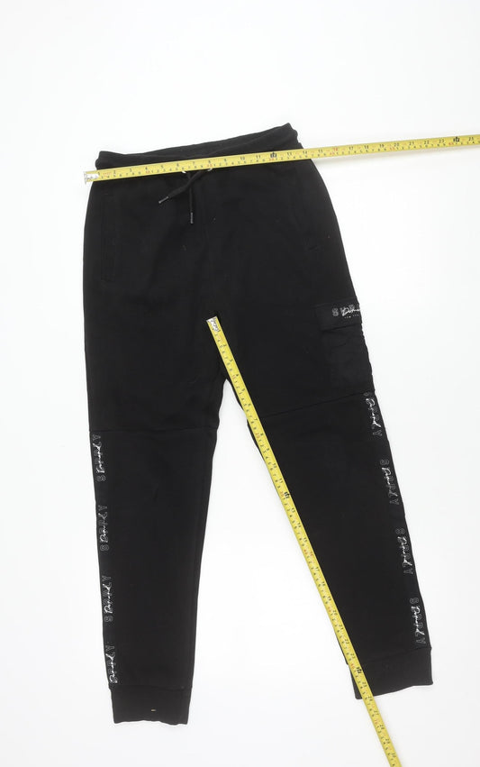 Supply & Demand Teens Black Jogger Trousers XL Cotton Blend
