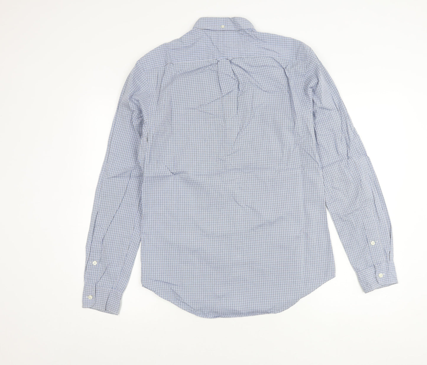 Ralph Lauren Men’s Blue Check Slim Fit Shirt M Long Sleeve Cotton