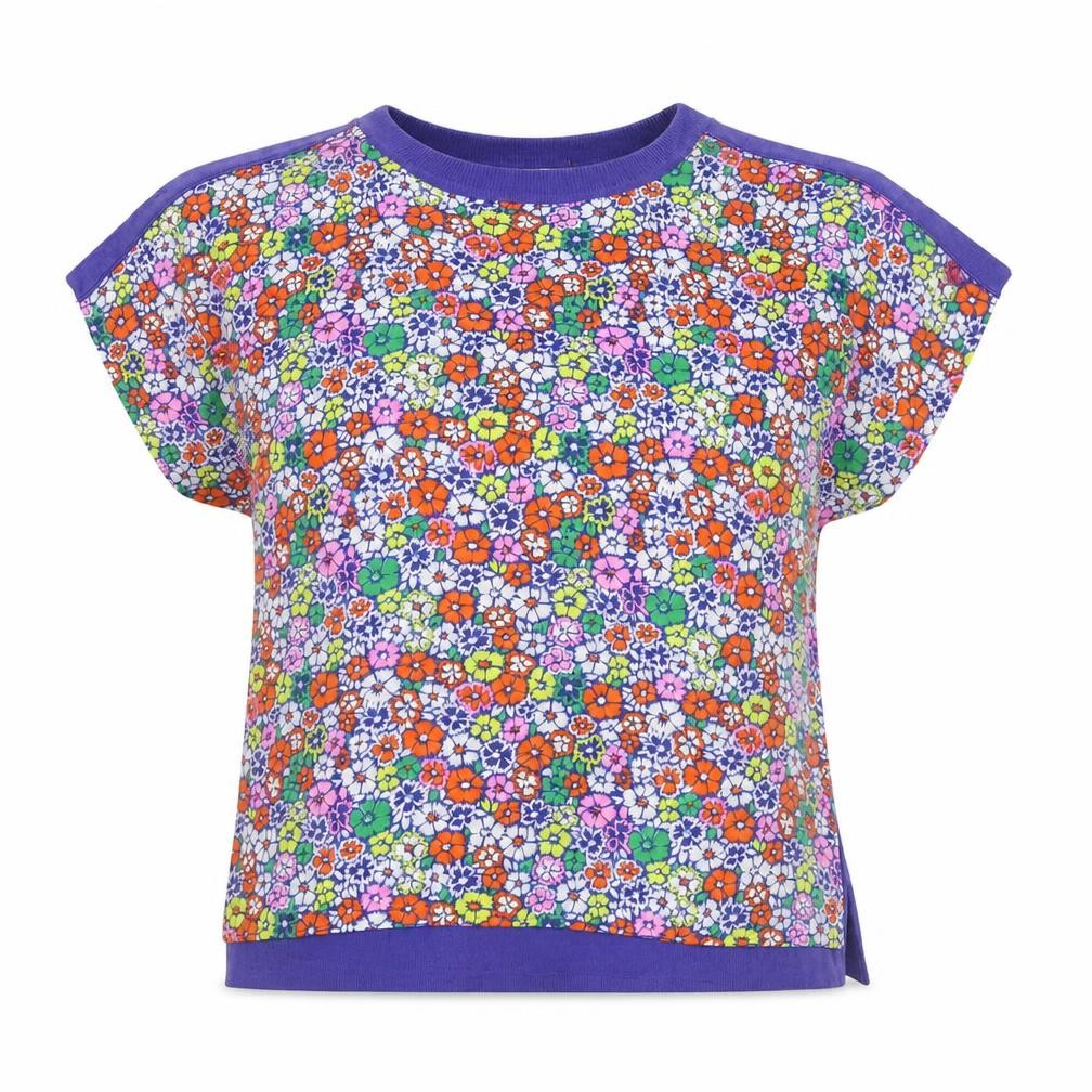 Next Women’s Multicoloured Floral T-Shirt Size 12 Modal Blend