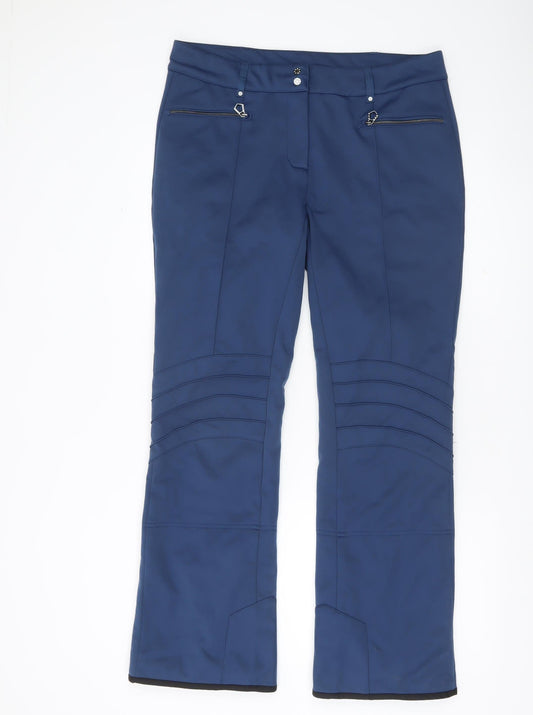 Dare 2B Womens Blue Snow Pants Trousers Size 14 Waterproof Winter Ski