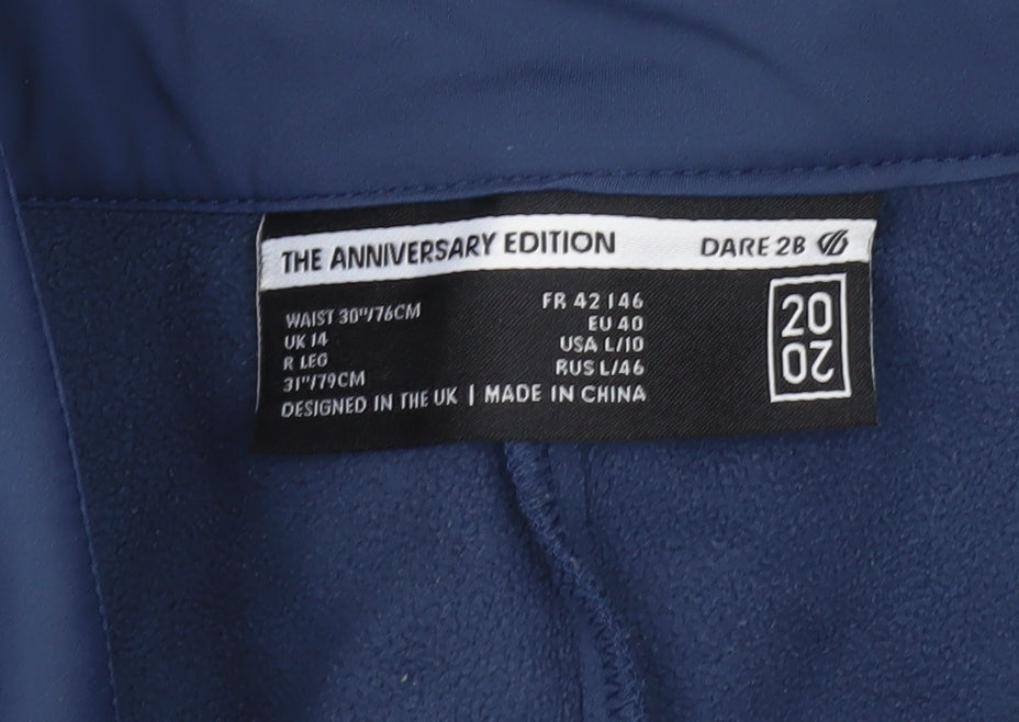 Dare 2B Womens Blue Snow Pants Trousers Size 14 Waterproof Winter Ski