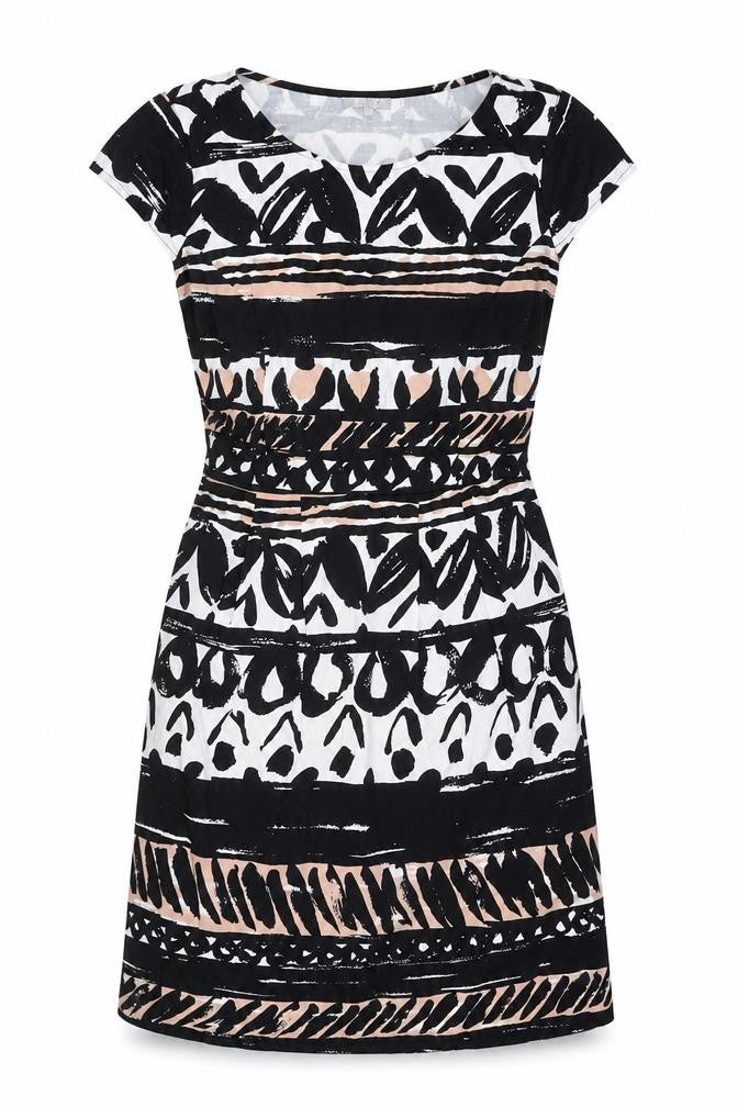 Marks and Spencer Women’s Black Beige Sheath Dress Size 10