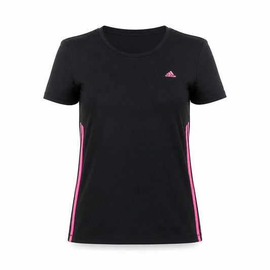 Adidas Womens Black Slim Fit Activewear T-Shirt Size S