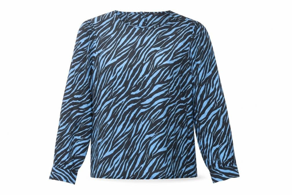Marks and Spencer Women’s Blue Animal Print Blouse Size 10