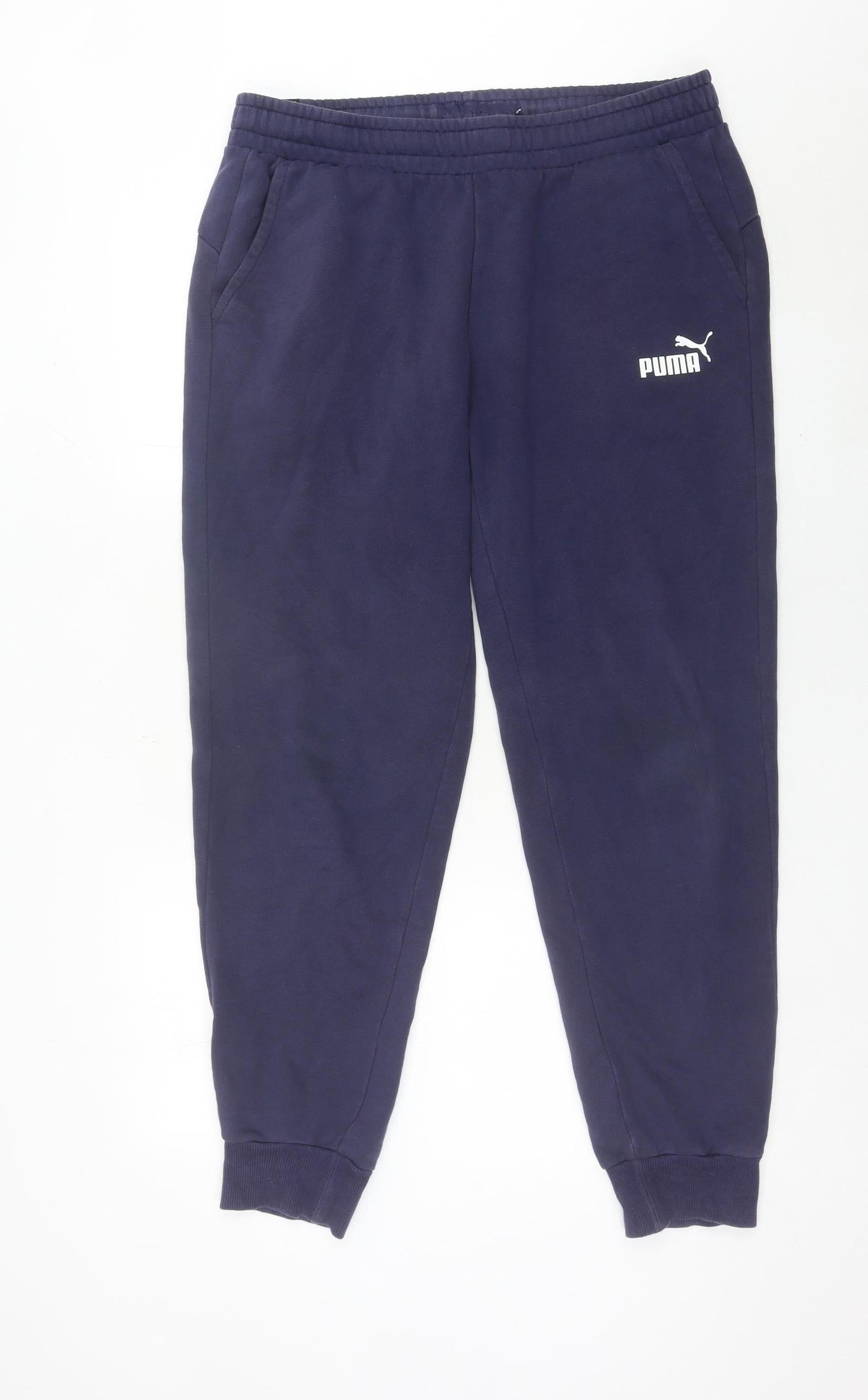 Puma Mens Blue XL Jogger Sweatpants Tapered Fit Casual