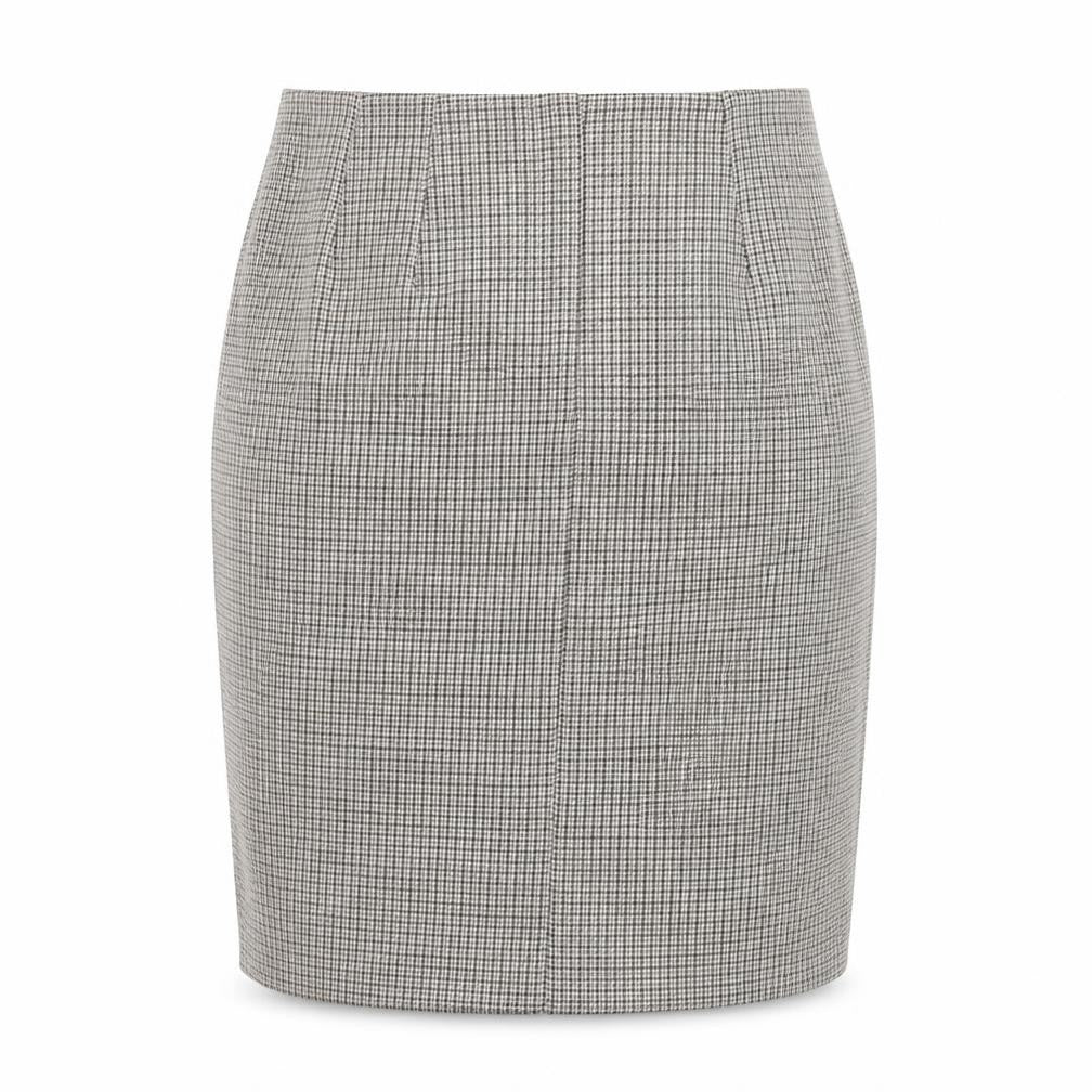 Marks and Spencer Womens Black Check Pencil Skirt Size 10