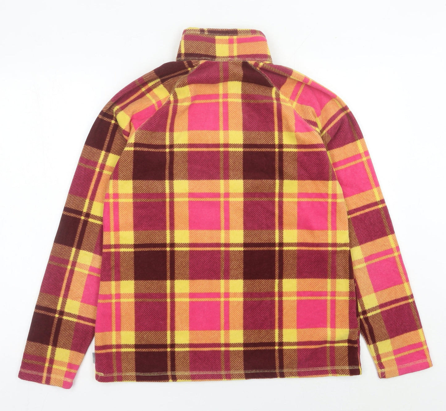 Eddie Bauer Women’s Multicoloured Fleece Sweatshirt M Pullover 1/4 Zip