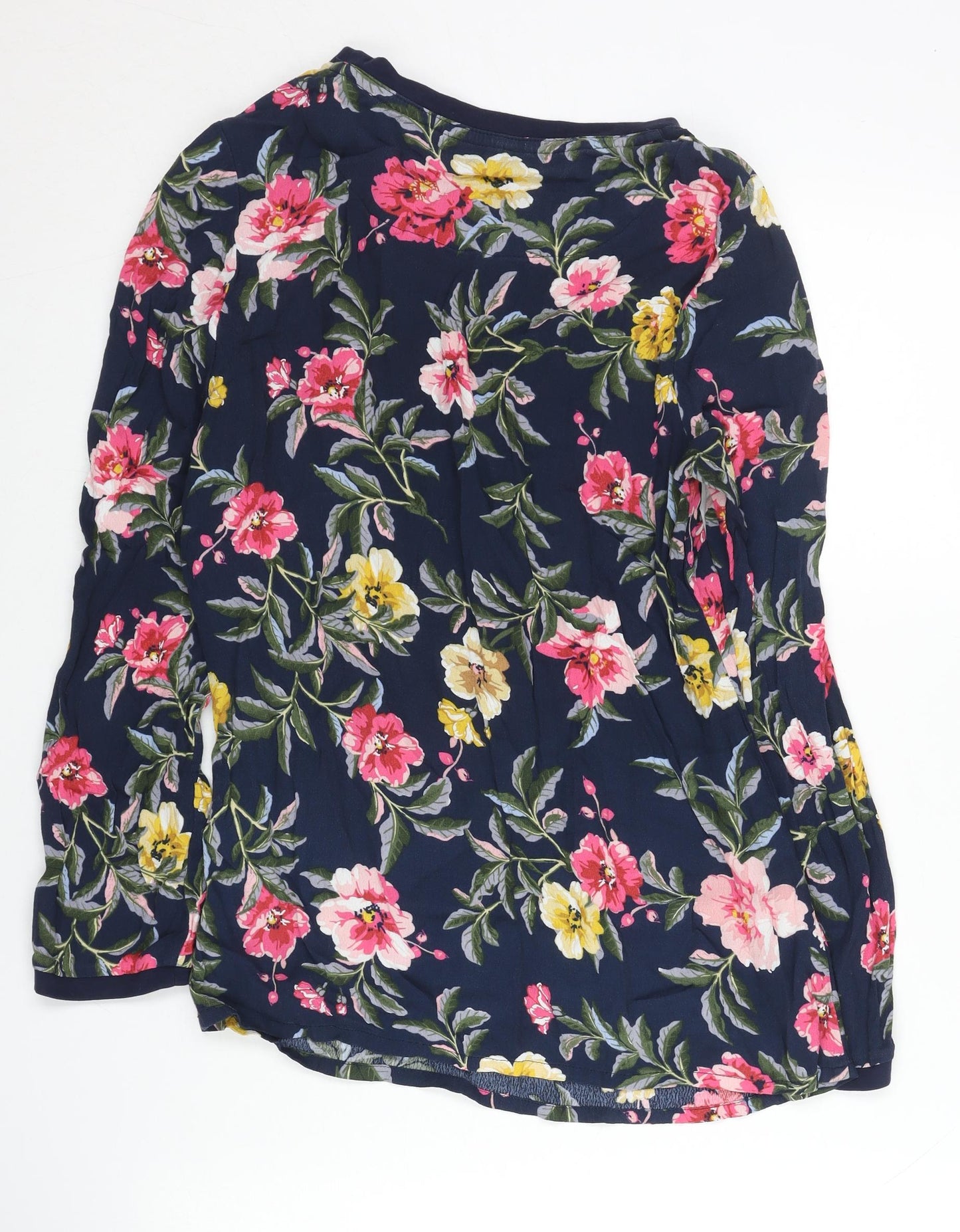 Joules Women’s Multicoloured Floral Tunic Blouse UK 10 Long Sleeve