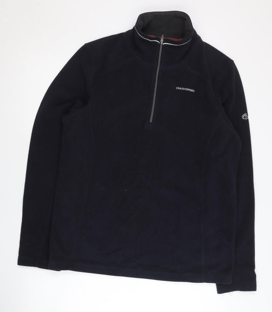 Craghoppers Men’s Black Fleece Pullover Sweatshirt S Regular Fit