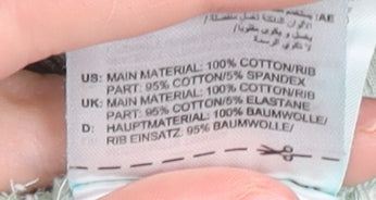 Reebok Womens Sweatshirt Mint Green L Cotton Pullover Crew Neck