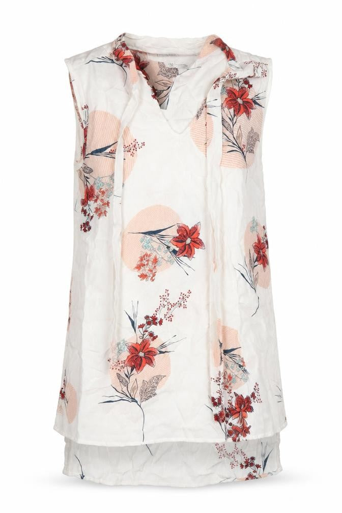 Marks and Spencer Womens Floral Sleeveless Tunic Blouse Size 8