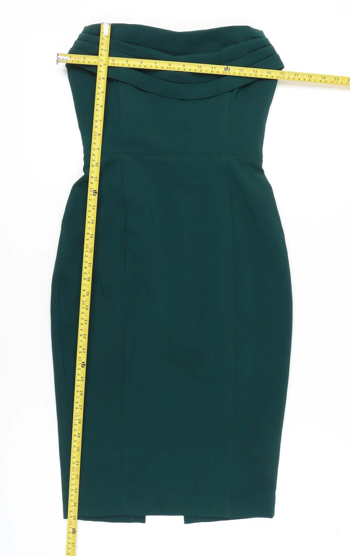 Lavish Alice Women’s Green Strapless Bodycon Sheath Dress UK 8