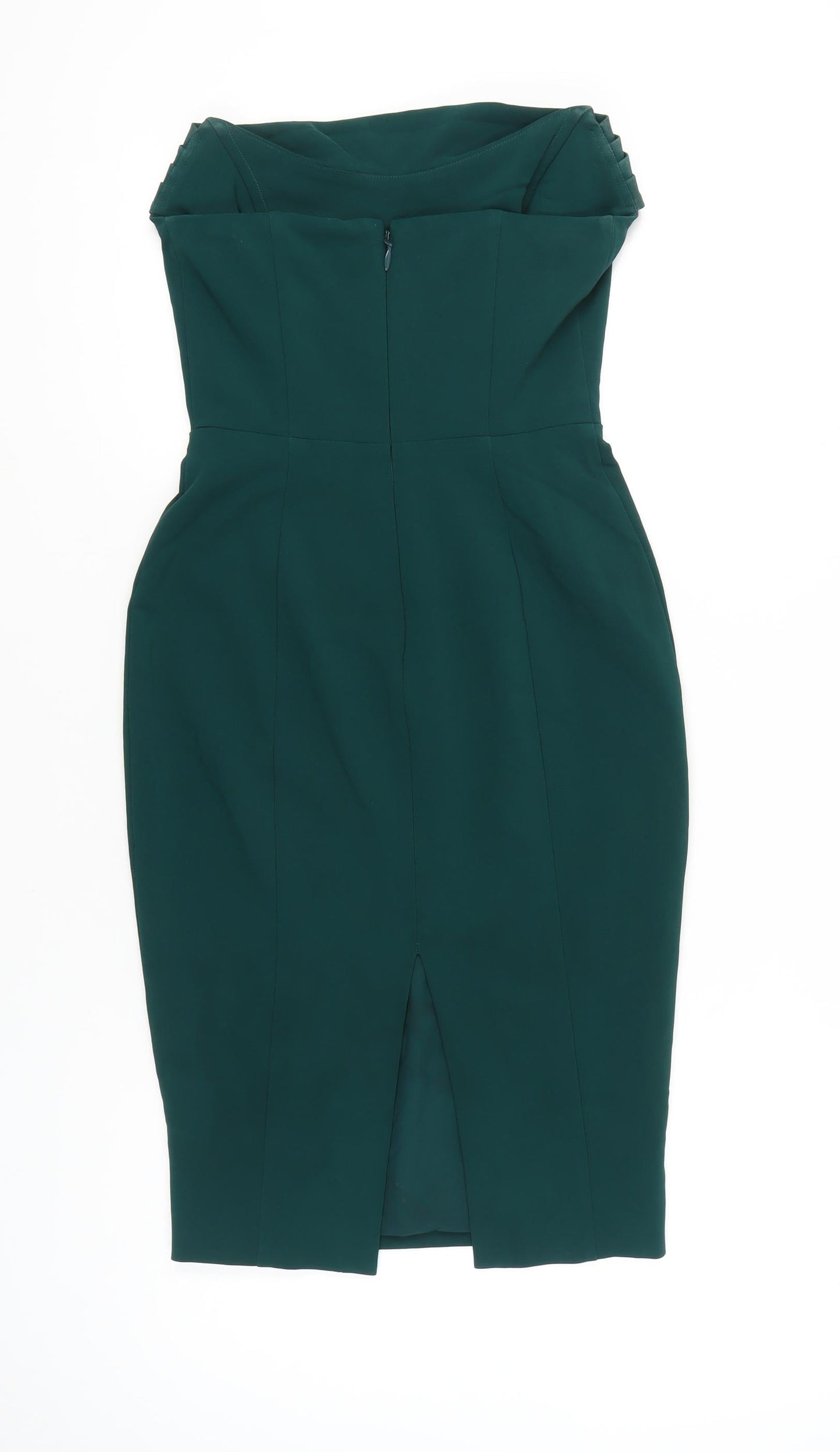 Lavish Alice Women’s Green Strapless Bodycon Sheath Dress UK 8