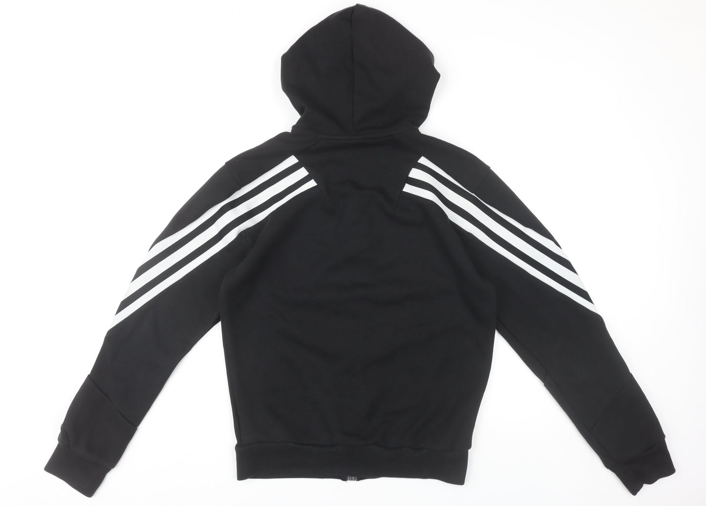 Adidas Mens Black XS Full Zip Hoodie Sports Fleece Jacket