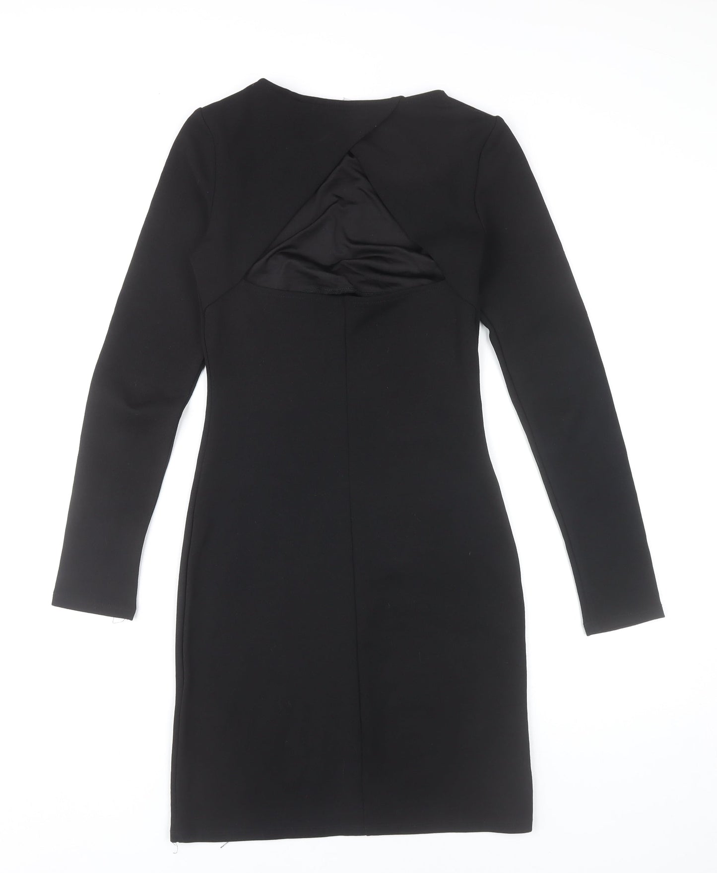H&M Women’s Black XS Bodycon Long Sleeve Knee Length Dress