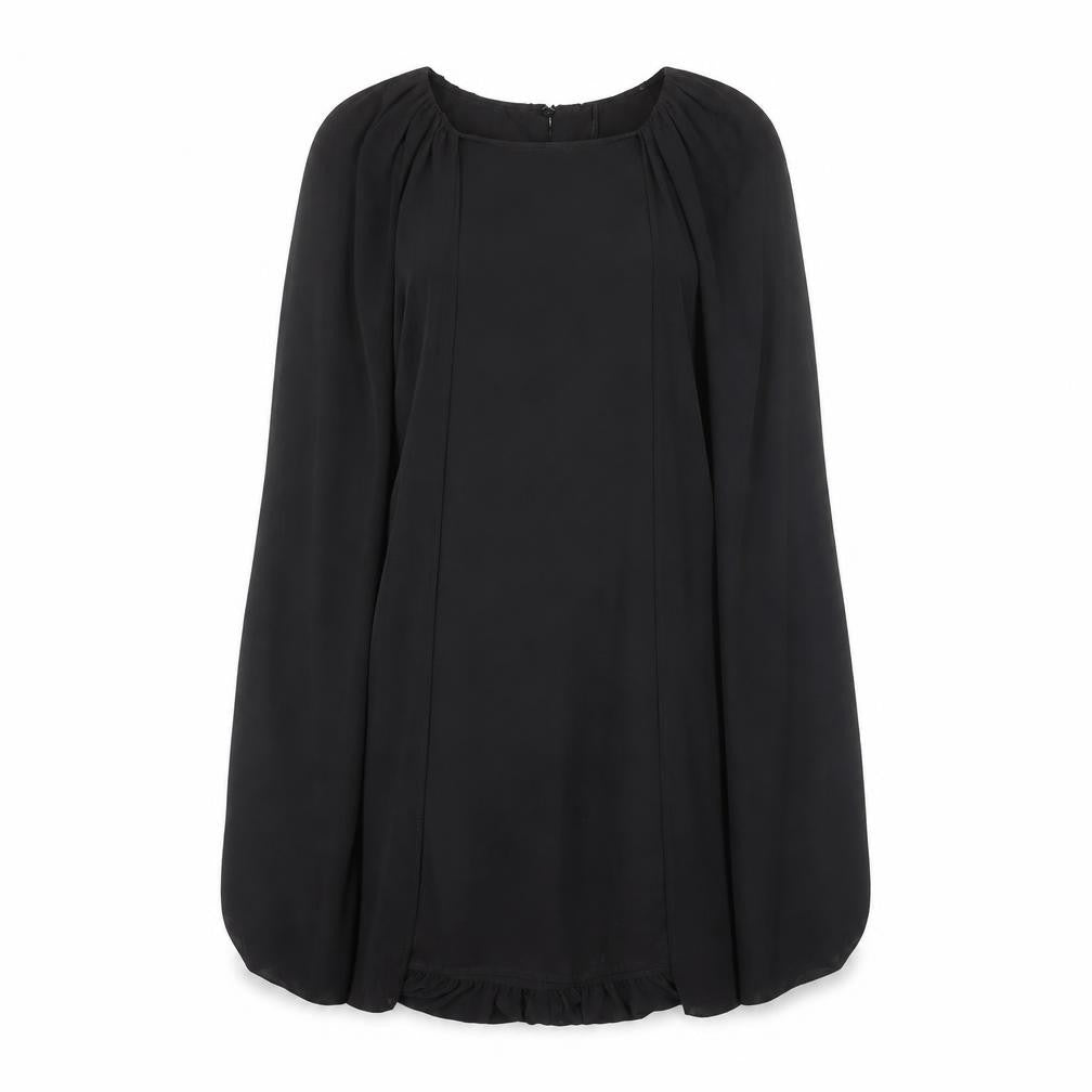 Zara Women Black Shift Dress Size 8 Short Sleeve Classic Style