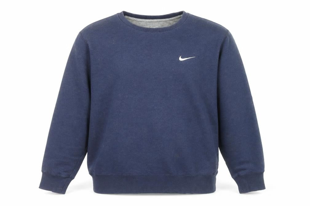 Mens UK L Regular Nike Blue Pullover Sweatshirt