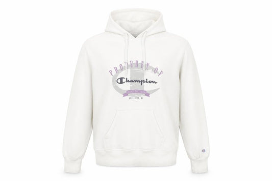 Womens UK M Regular Champion White Pullover Hoodie