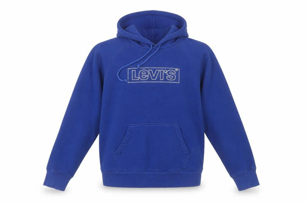 Womens UK S Regular Levi's Blue Pullover Hoodie