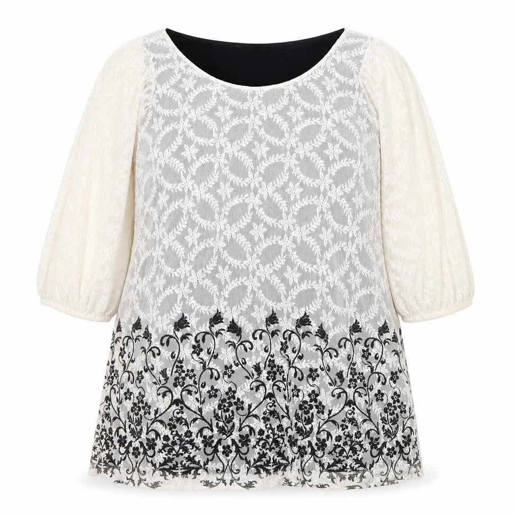 Dorothy Perkins Women’s White Black Lace Floral Shift Dress Size 20