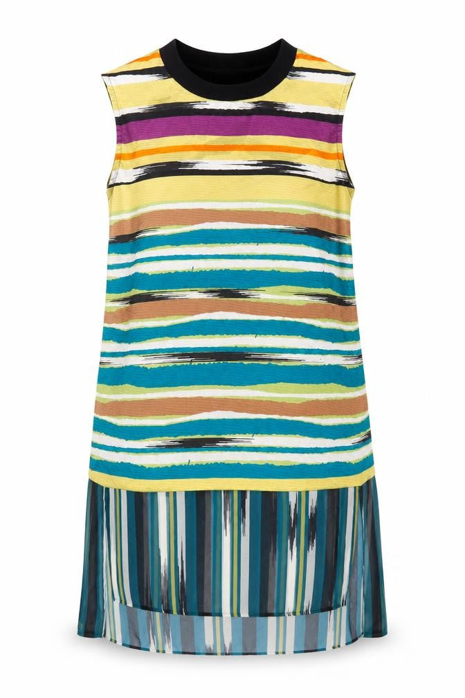 Marks and Spencer Womens Multicoloured Striped Tunic Blouse Size 12