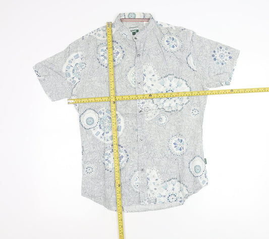 Paul Smith Jeans Men's White Graphic Print Short Sleeve Shirt S