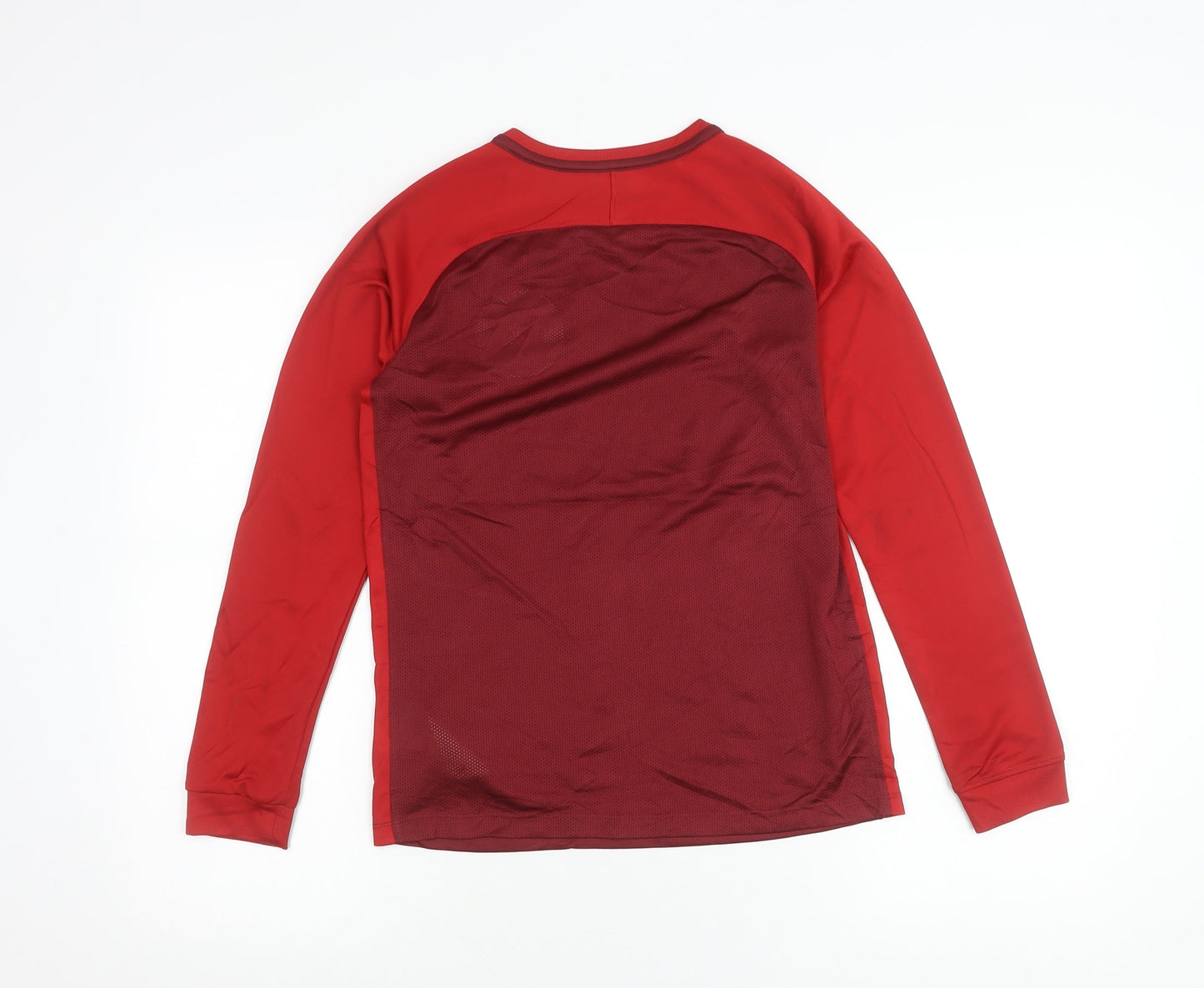 Nike Boys Red Football Jersey Long Sleeve Training Top Size 12-13Y