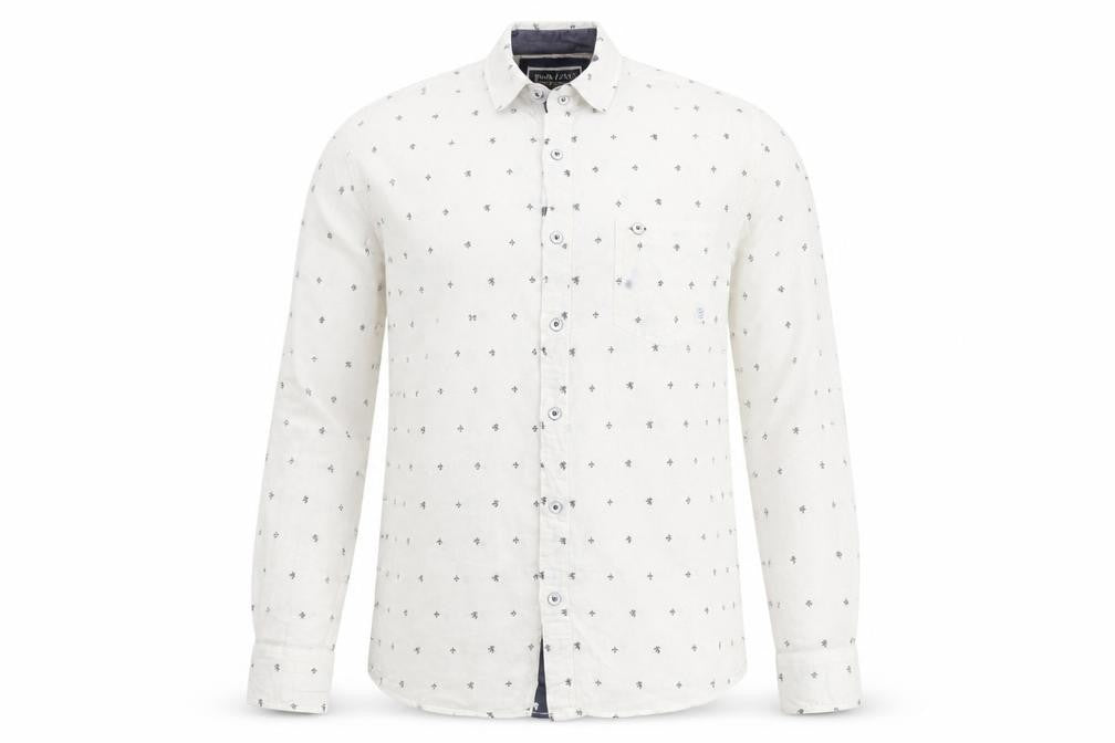 Killer Jeans Men’s White Cotton Long Sleeve Button-Up Shirt M