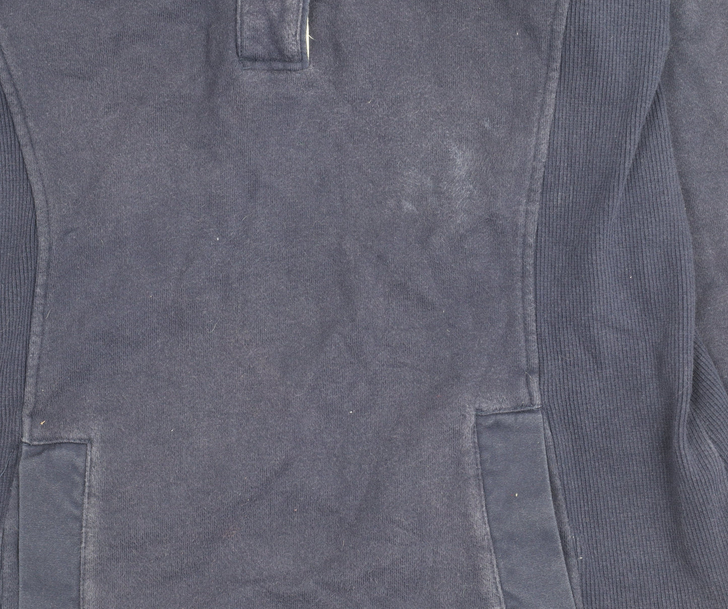 Joules Women’s Navy Blue Henley Sweatshirt Size 12 Cotton Casual