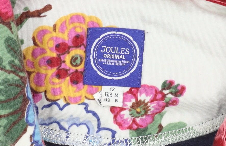 Joules Women’s Navy Blue Henley Sweatshirt Size 12 Cotton Casual