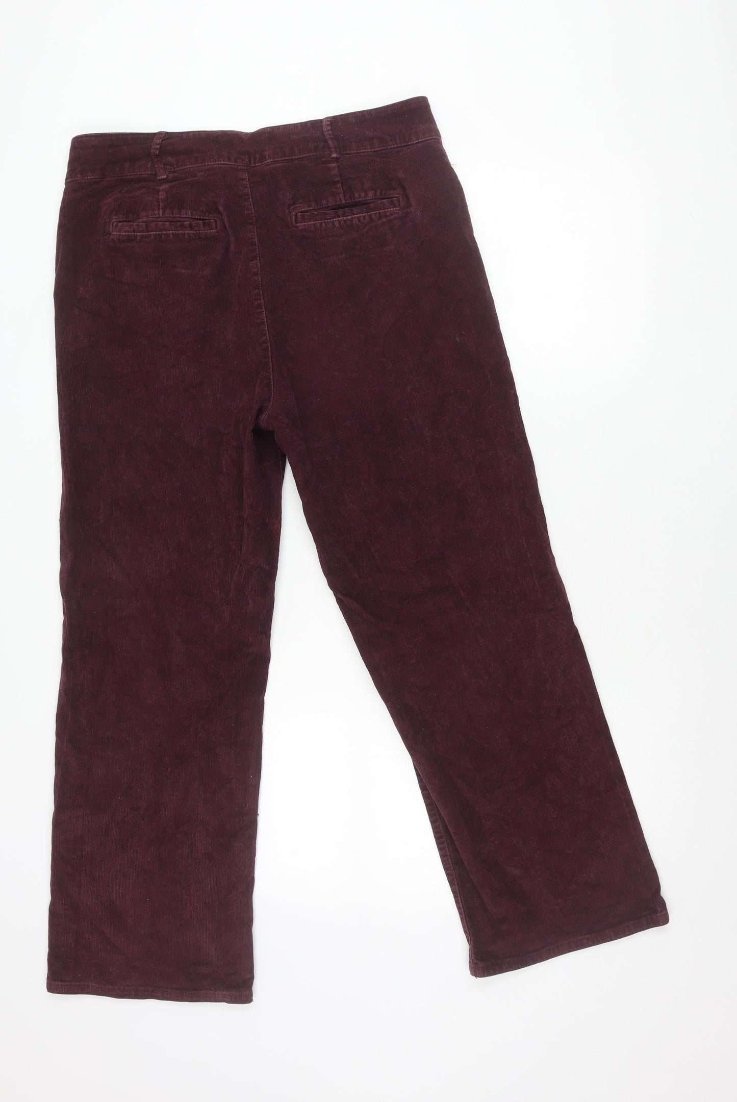 Fat Face Womens Purple Corduroy Chino Trousers Size 14 Regular