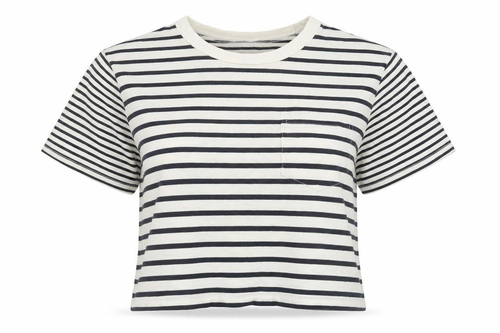 Madewell Womens Striped Cotton T-Shirt Medium Short Sleeve Casual Top