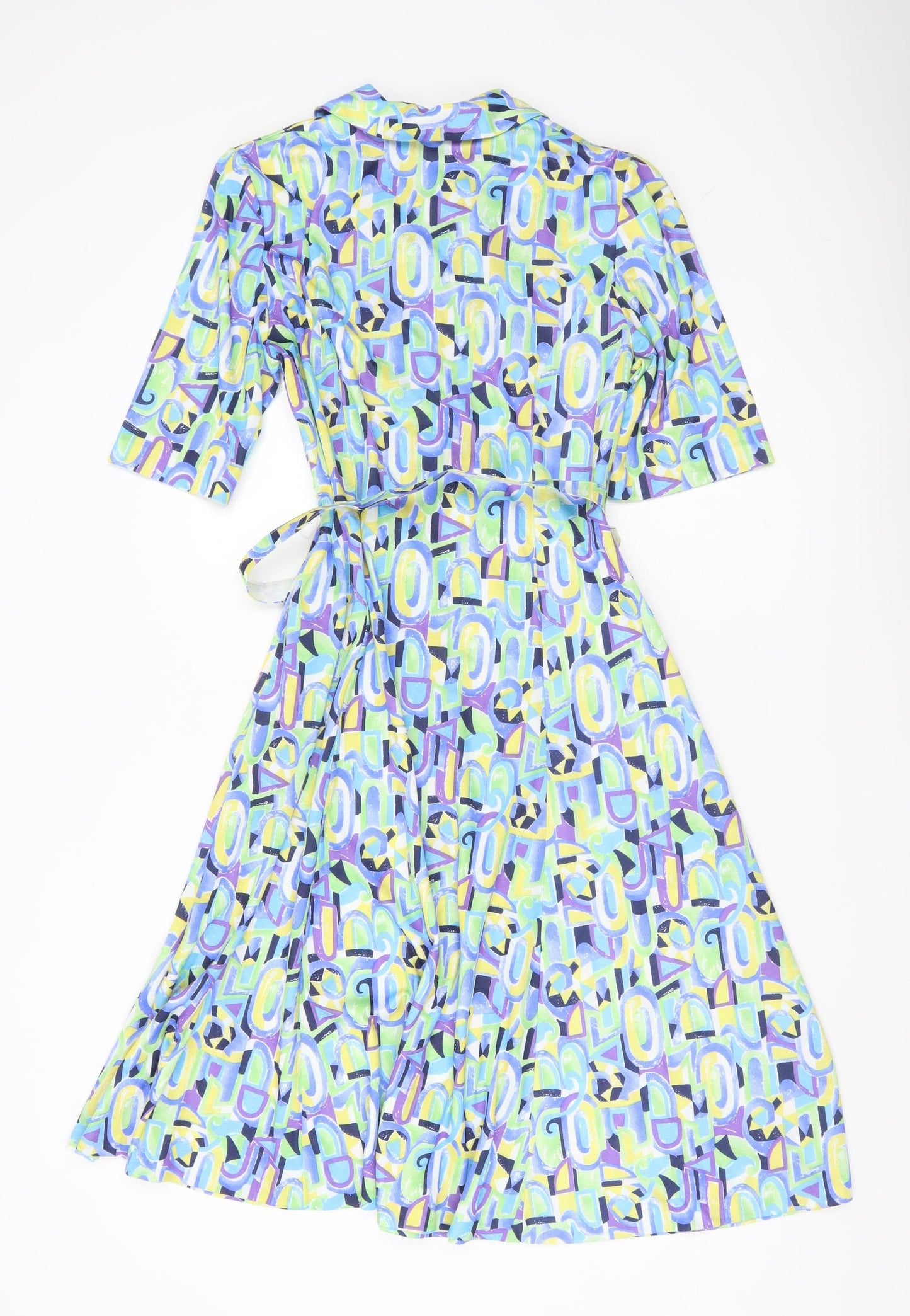 Riddella Women’s Multicoloured Geometric Shirt Dress Size 12