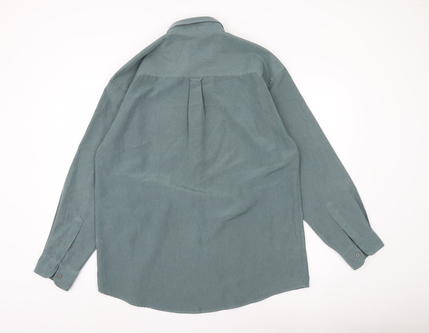 Innocenti Men's Green Long Sleeve Button-Up Shirt Size L