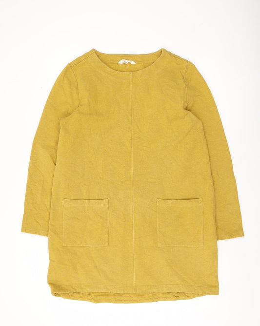 Seasalt Cornwall Womens Yellow Cotton Tunic Top Size 12