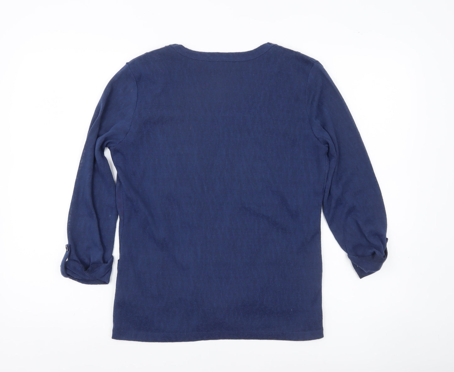 Marks and Spencer Women’s Blue Size 10 Cotton Tunic Blouse