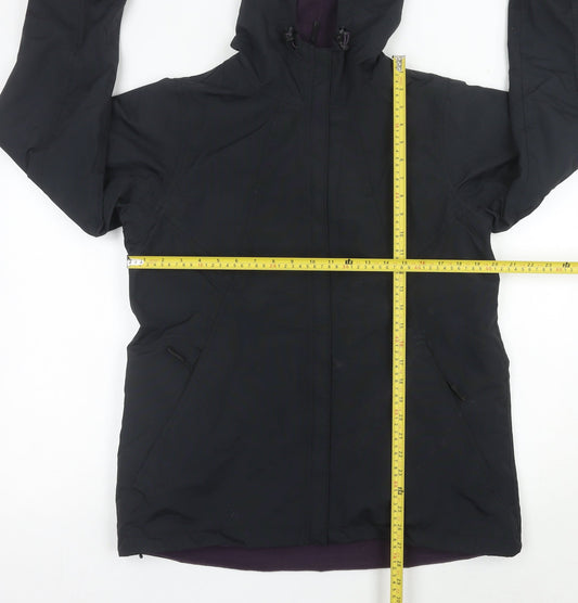 Peter Storm Womens Black Hooded Waterproof Jacket Size 14