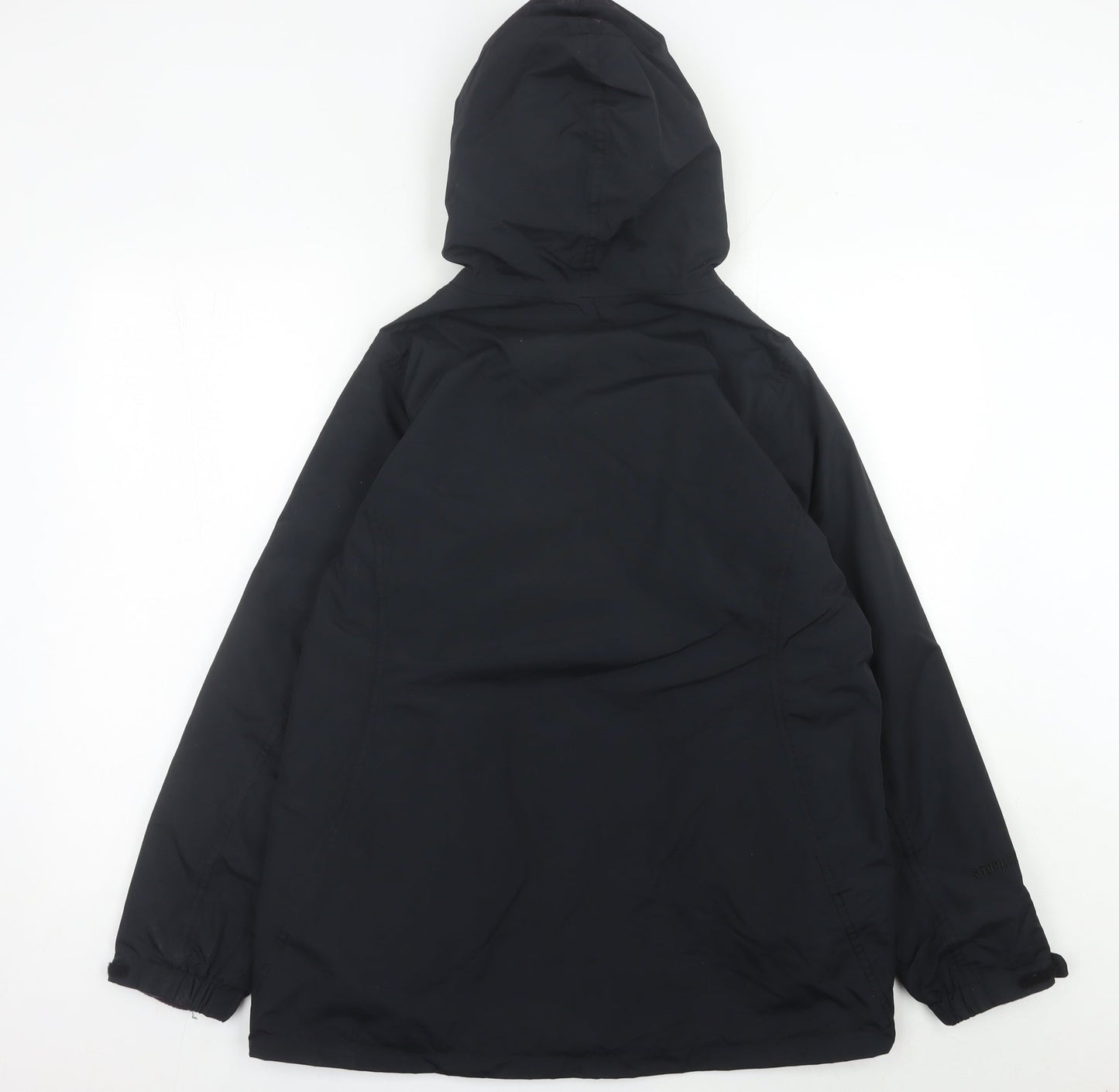 Peter Storm Womens Black Hooded Waterproof Jacket Size 14