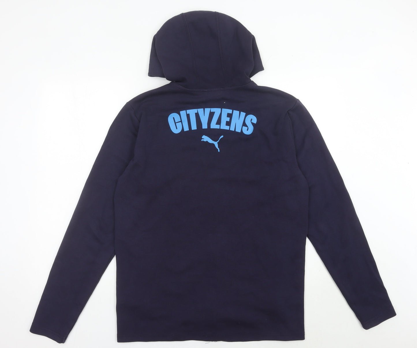 Puma Manchester City Men’s Blue Full Zip Hoodie Size M
