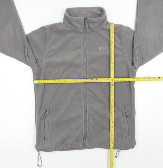 Mountain Warehouse Womens Grey Fleece Full Zip Jacket Size 12