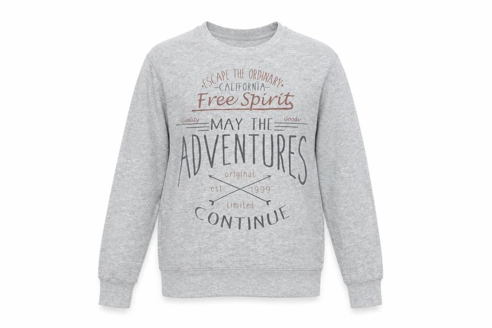 Smog Unisex Adults Grey Pullover Sweatshirt S Regular Fit